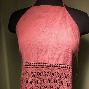 American Eagle burgundy halter top